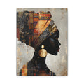 African Queen, is a portrait, a woman in profile, and silhouette