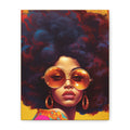Soul Sister, Portrait Of Black Girl on Matte Canvas Wall Art — Black Girl Magic