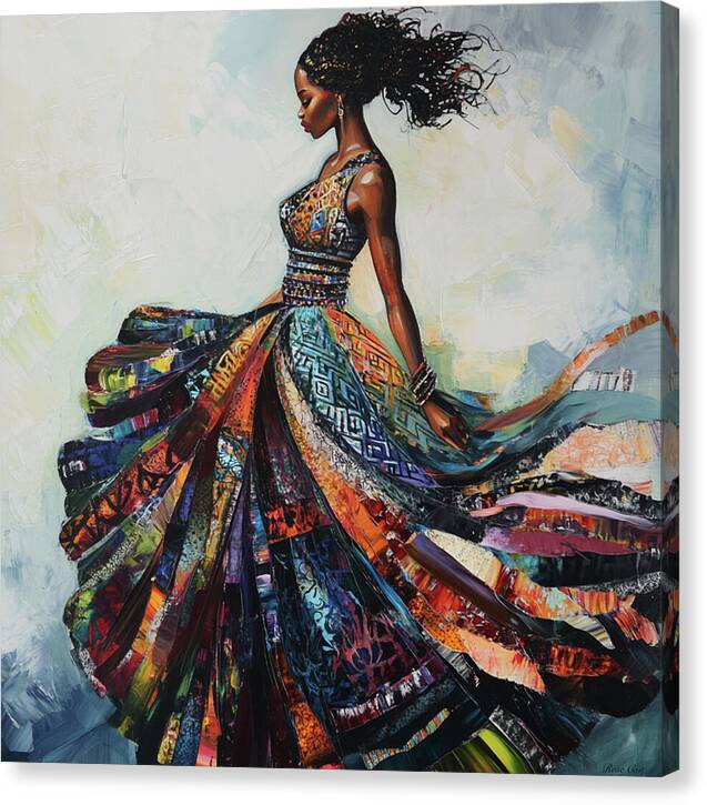 Dressed In Living Colors - Canvas Print