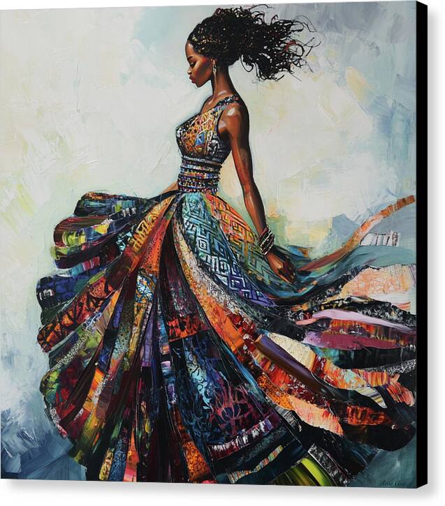 Dressed In Living Colors - Canvas Print