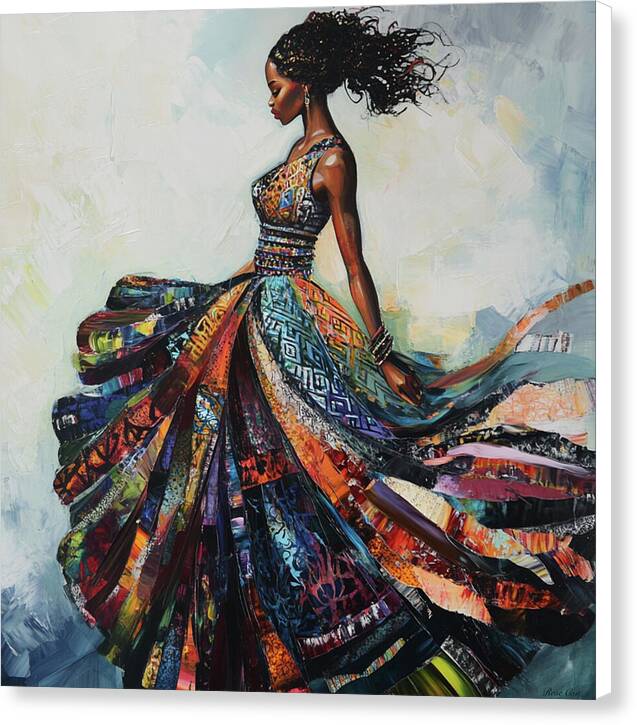 Dressed In Living Colors - Canvas Print