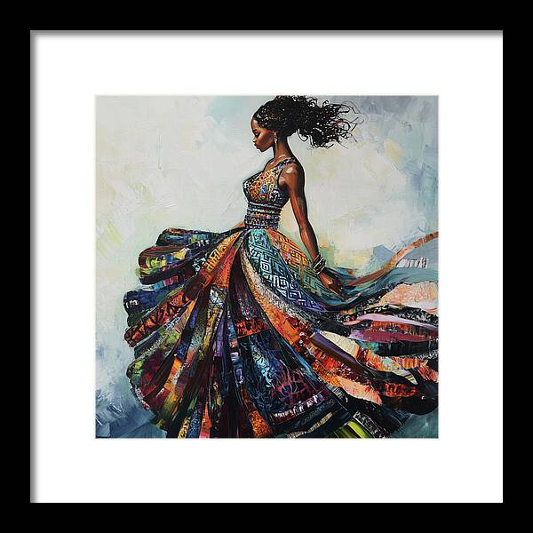 Dressed In Living Colors - Framed Print