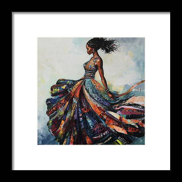 Dressed In Living Colors - Framed Print