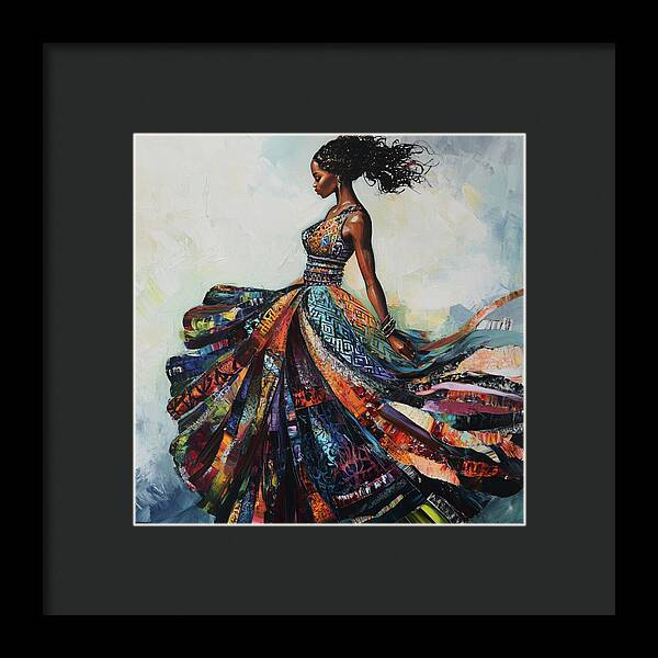 Dressed In Living Colors - Framed Print