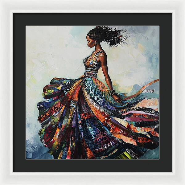 Dressed In Living Colors - Framed Print