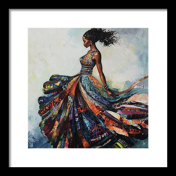 Dressed In Living Colors - Framed Print