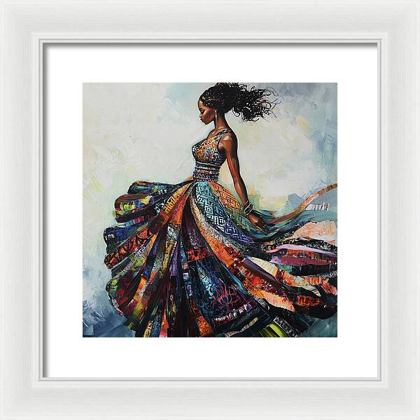 Dressed In Living Colors - Framed Print