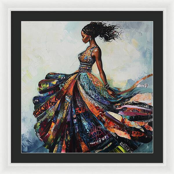 Dressed In Living Colors - Framed Print