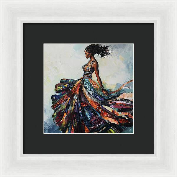 Dressed In Living Colors - Framed Print