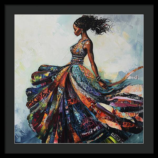 Dressed In Living Colors - Framed Print