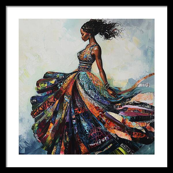 Dressed In Living Colors - Framed Print
