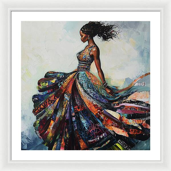 Dressed In Living Colors - Framed Print