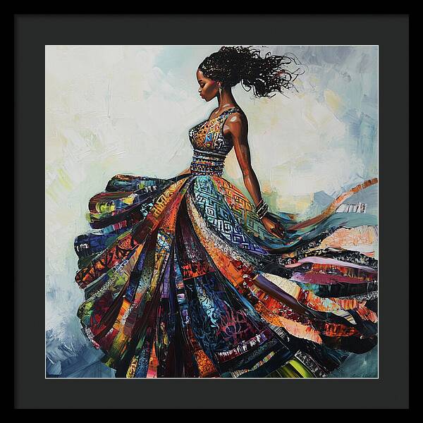 Dressed In Living Colors - Framed Print