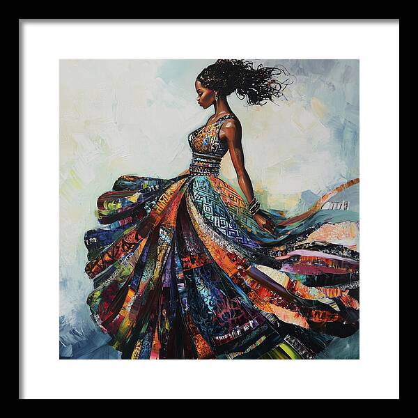 Dressed In Living Colors - Framed Print