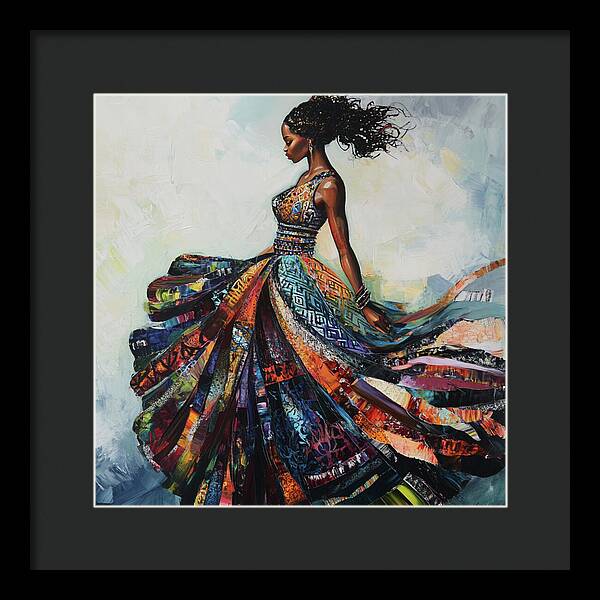 Dressed In Living Colors - Framed Print