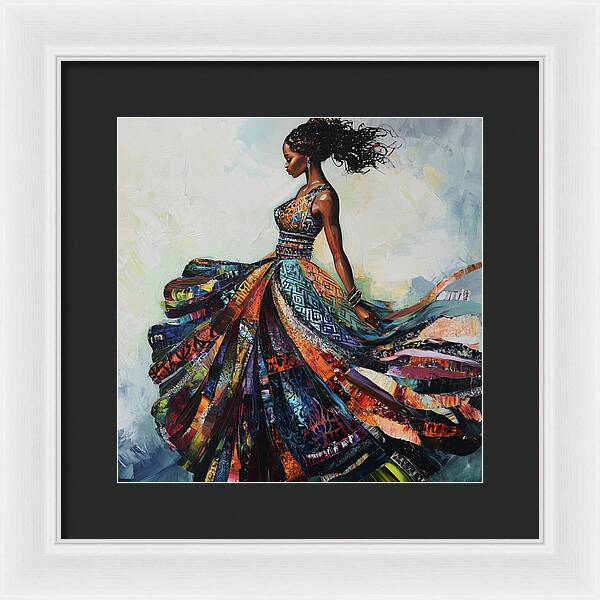 Dressed In Living Colors - Framed Print