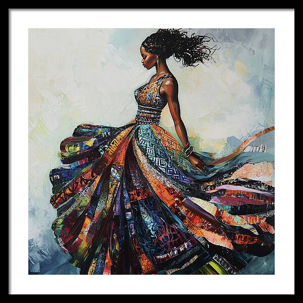 Dressed In Living Colors - Framed Print