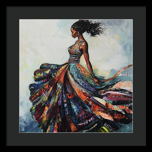 Dressed In Living Colors - Framed Print
