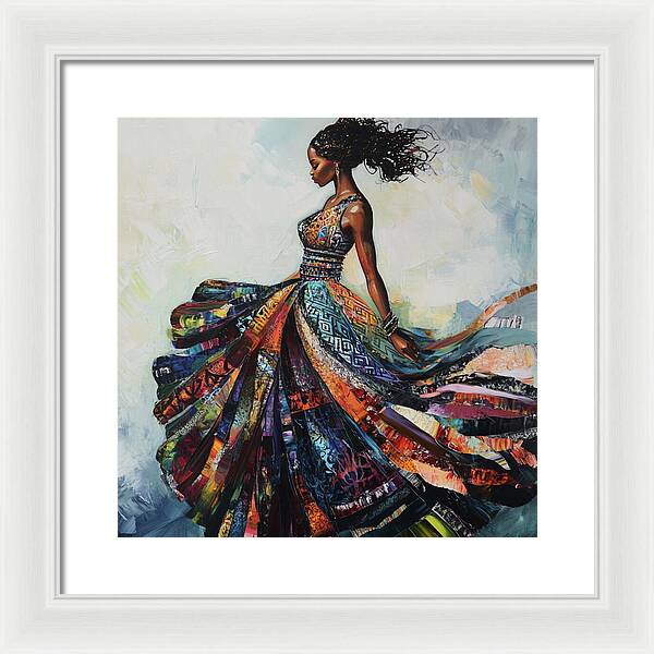 Dressed In Living Colors - Framed Print