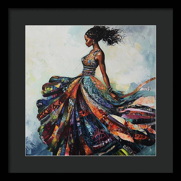 Dressed In Living Colors - Framed Print