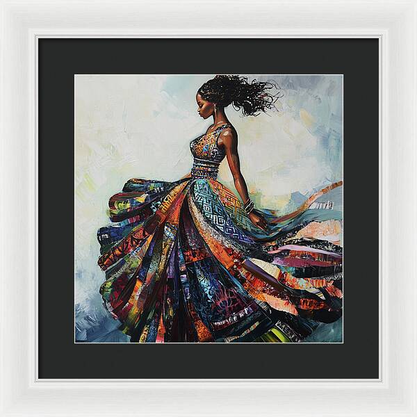 Dressed In Living Colors - Framed Print