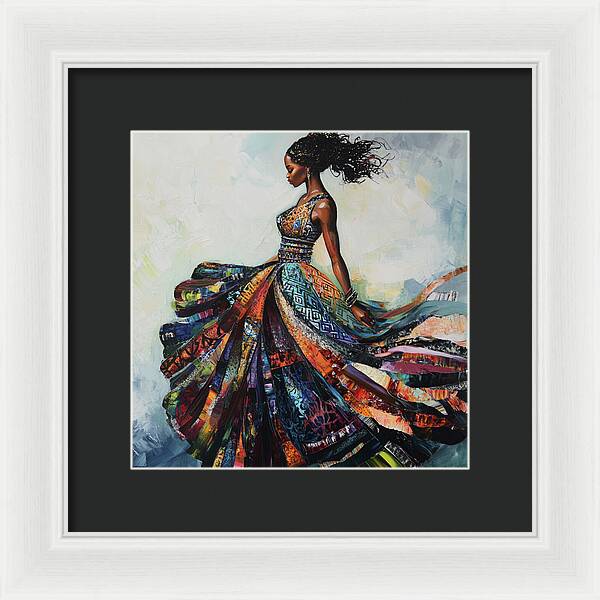 Dressed In Living Colors - Framed Print