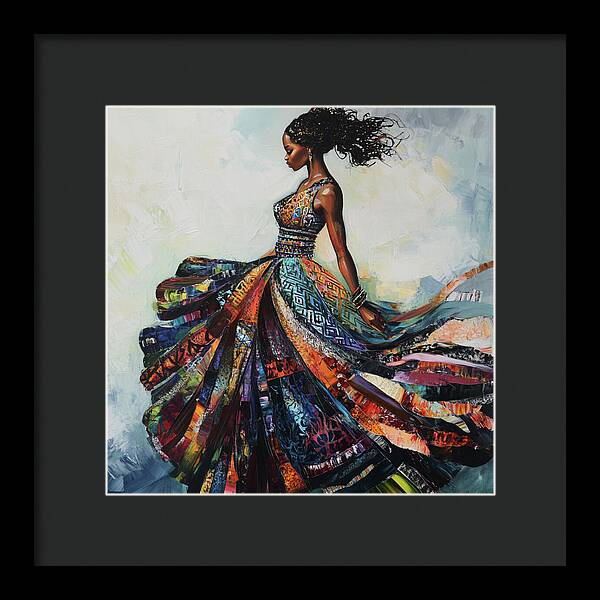 Dressed In Living Colors - Framed Print