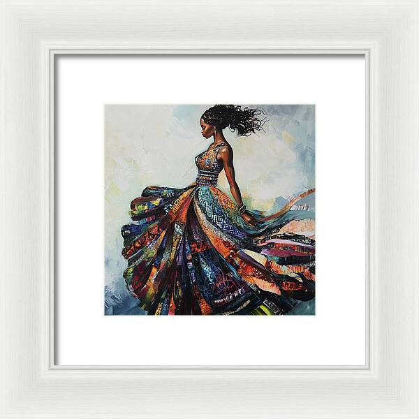Dressed In Living Colors - Framed Print