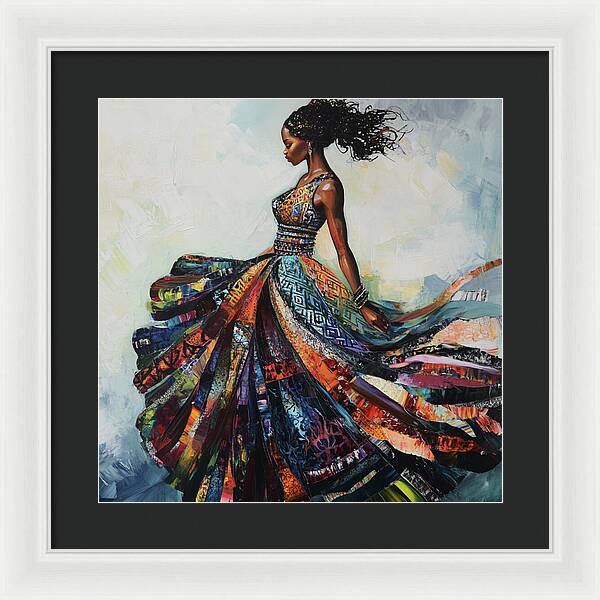 Dressed In Living Colors - Framed Print