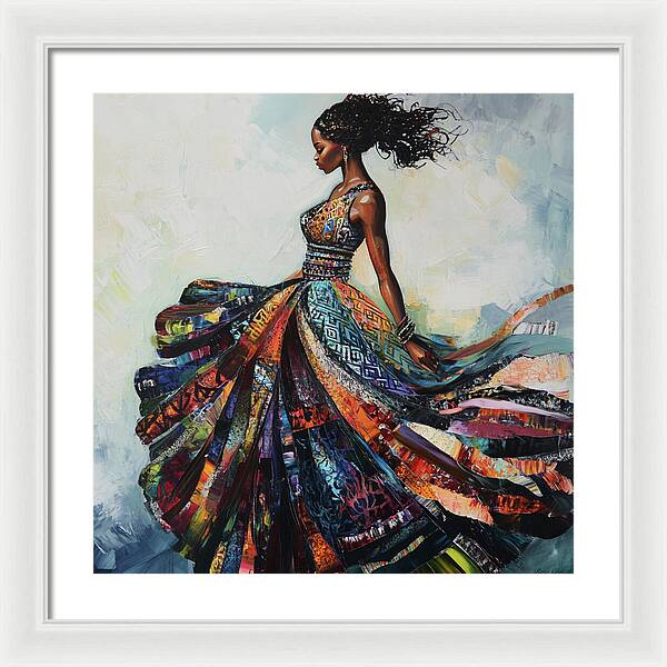Dressed In Living Colors - Framed Print