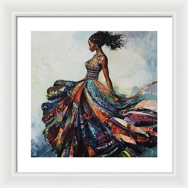Dressed In Living Colors - Framed Print