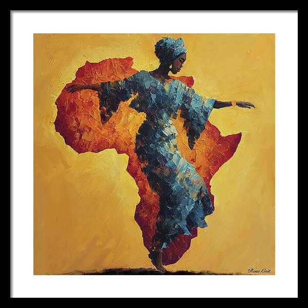 Motherland dance - Framed Print