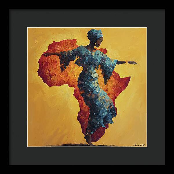 Motherland dance - Framed Print