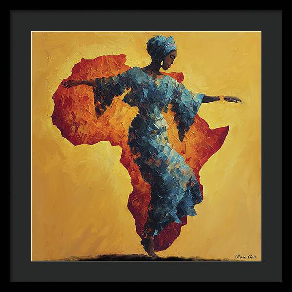 Motherland dance - Framed Print